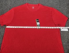 Men’s Crew Neck T Shirts XL Athletic Works Red Lot of 3 Short Sleeve 48 in Chest