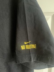 Nike No Routine Football Basketball Pro Combine NYC Men’s Shirt Black XL Vintage
