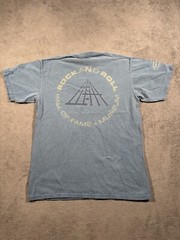 VINTAGE Rock And Roll Hall Of Fame Shirt Adult Large 90s Jerzees USA Blue 1995