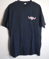 Chris Kyle Frog Foundation T Shirt Mens L Navy Blue Red White Texas Flag Tee