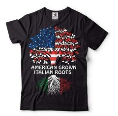 American Grown Italian Roots Shirt Italian American Gifts Italy Flag Shirt