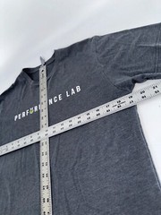 Performance Lab Next Level Short Sleeve T-Shirt Men M Gray Cotton Poly YGI I4-96