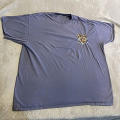 Lion Shirt Men 2XL Purple Graphic Lightweight Workout Streetwear Crew Neck Tee