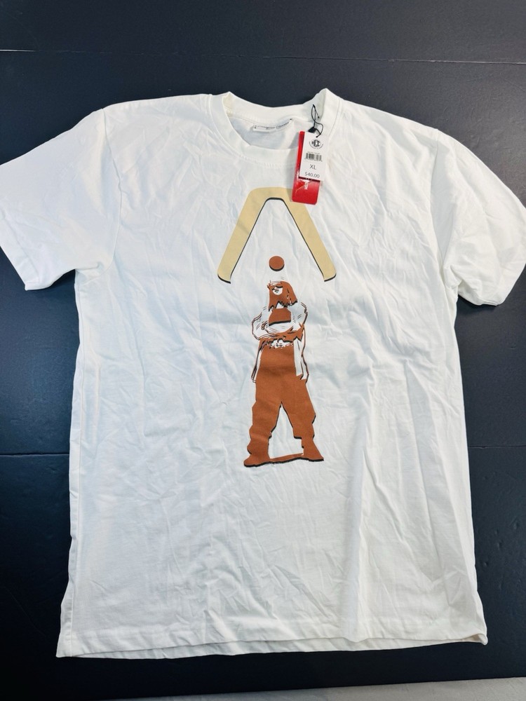 Headgear Classics Men’s AALIYAH T-Shirt White Size XL Graphic Print Tee NEW NWT