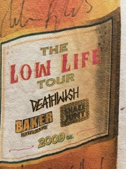 Vintage Skate Shirt 2009 Low Life Tour Deathwish Baker Skateboards Reynolds Auto