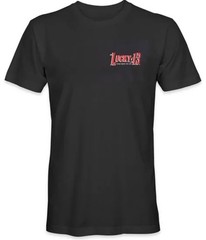 Lucky 13 El Speedy 13 Black Graphic Print Crew Neck T-Shirt L Cotton