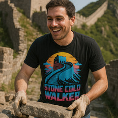 The Great Wall Of China T-Shirt – “Stone Cold Walker” Graphic Tee