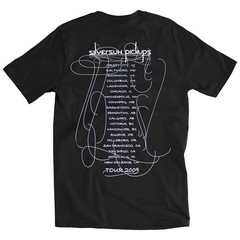 Men’s Silversun Pickups Lines 2009 Tour Slim Fit T-shirt Small Black