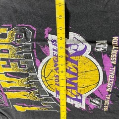 Nba los angeles lakers black graphic streetwear y2k Small