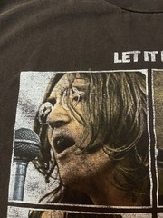 Vintage Beatles Let It Be T Shirt Mens Medium Brown Fade Rock Band Tee Y2K