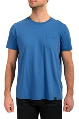 Belstaff Men’s “THOM” Blue Short Sleeve Crewneck T-Shirt US 2XL IT 56