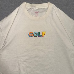 Golf Wang Tyler the Creator Multicolor 3D Logo Graphic Tee Cream Extra Large