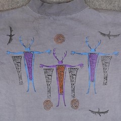 Vintage Andrea Bragg Designs Shirt Mens XL Native Tribal Navajo Graphic Tee 90s