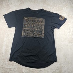 CR-24 Chrome Edge Shirt Mens L Black Savage Graphic Crown Sleeve Motorcycle