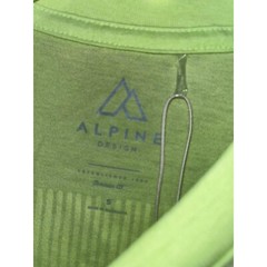 Alpine Design Men’s Graphic Tee Lime Green Earth Africa World NWT Large 17008