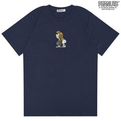 Peanuts Snoopy & Peppermint Patty Embroidery T Shirts S/M/L 3 Colors Variation