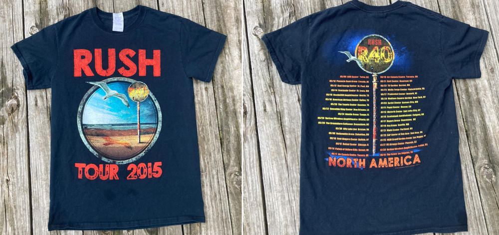RUSH Rock Band 2015 Tour Shirt