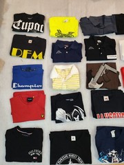 Lot 20 Men’s T-Shirts Size S Mixed Brands Graphic Logo Bundle Casual Streetwear