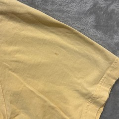G.H. Bass & Co. Shirt Mens L Yellow Salmon River Whitewater Graphic Distressed