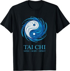 Tai Chi Yin Yang Mind Body Spirit Martial Arts Gift Unisex T-Shirt