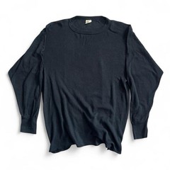 Vintage 90s Jockey TECH Black Waffle Knit Thermal Long Sleeve Shirt XL USA Made