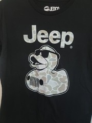 Jedco Jeep Mens Graphic with Flag Short Sleeve T-shirt Size S-M EUC