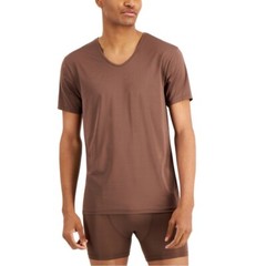 ALFANI Alfatech Air Mesh V-Neck Under Shirt sz XL X-Large Brown