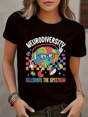 Women’S Neurodiversity Awareness Tee – Embrace The Spectrum Graphic Design, Ca