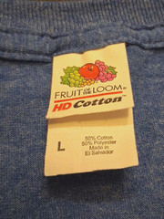 Vtg Lg FOTL Blue Aurora University Collegiate Spellout T Shirt