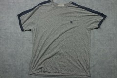 Marine Layer Shirt Mens Large Gray Raglan Athletic Tee Soft Re-Spun Logo Top