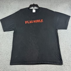 Vintage Mythbusters Plausible Shirt Unisex XL Promo Discovery Channel Y2K 2006