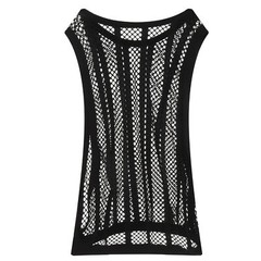 Sexy Men’s T-Shirt Mesh Fishnet Sleeveless Undershirt Muscle Hollow Out Tank Top