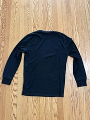 Polo Ralph Lauren Men’s Waffle Thermal Long Sleeve Black Sleep Shirt Sz L