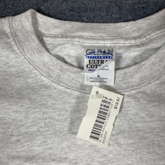 Gildan T Shirt Mens XL Gray SS Badger Lake Michigan Carferry Ship Deadstock 90s