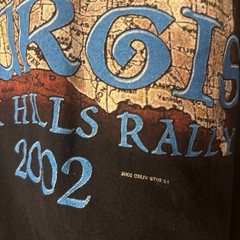 Sport Attack Sturgis 2002 Black Hills Rally Double-Sided Cotton Tee L