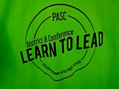 Port & Co Bright Green T-Shirt PASC EAHS District 8 Conf Learn to Lead ETown SzM