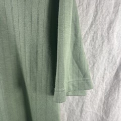 Pierre Cardin Men’s Green Short Sleeve V-Neck Casual Comfort Shirt Size Large