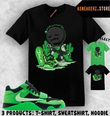 Shirt Matching Travis Scott Jumpman Jack Green Spark Match Sneaker Voodoo Cactus