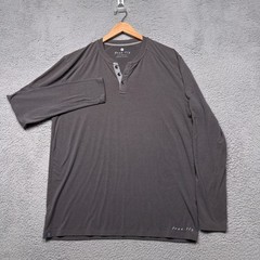 Free Fly Henley T Shirt Mens Large Long Sleeve Comfort Bamboo Stretch