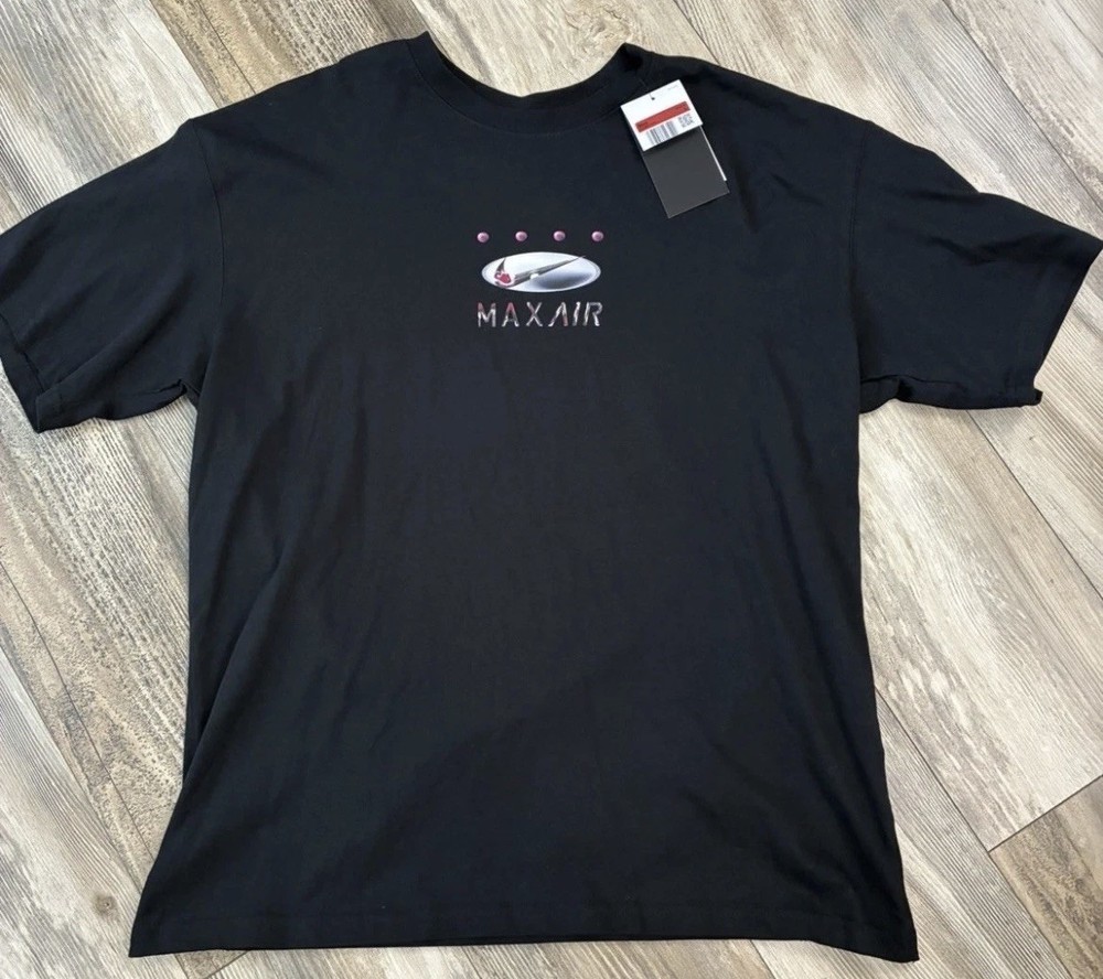 NWT Nike Sportswear Max90 T-Shirt ~ Black ‘MAX AIR’ FZ7981-010 Men’s Large