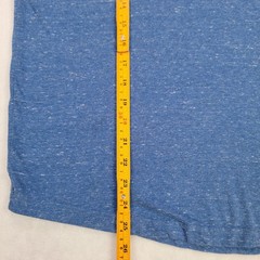 Mutual Weave Men’s Blue Heather V-Neck Short Sleeve Basic T-Shirt Size Medium