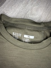 5.11 TACTICAL Sulli Shirt Mens XL UPF 50 Crew Moss Green Anti Odor
