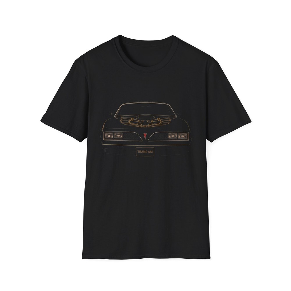 1978 Trans Am T-Shirt | Firebird Hood Art Front View Muscle Car Tee
