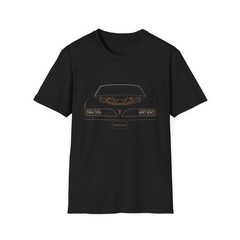 1978 Trans Am T-Shirt | Firebird Hood Art Front View Muscle Car Tee
