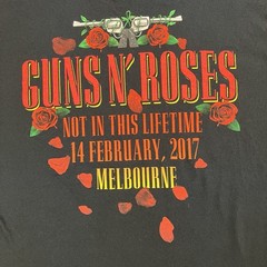Guns N’ Roses Shirt Mens Large Black Graphic Print Tour 2017 Melbourne Australia