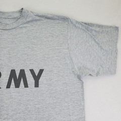 Reflective Army T Shirt Mens XL Gray Crew Neck Short Sleeve Military Stylized A