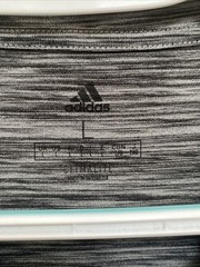 NEW Adidas Climalite Large Men’s Gray T-Shirt Short Sleeve Crew Neck 3S Tee NWT
