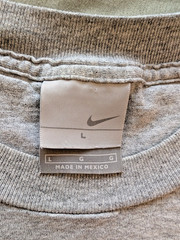 Vintage 90S Nike Embroidered Swoosh Logo T-Shirt Men’s L Gray