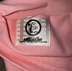 Hellstar Men’s Pink Brainwashed 3005 World Tour Graphic Tee, Crew Neck, 10