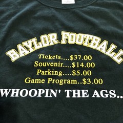 Baylor Bears Whoopin The Ags Priceless Aggies 2004 T Shirt Mens Size XL Green